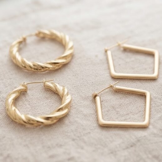 Set de Joyería Minimalista en Tono Oro con Reloj y Perla | Elenaria
