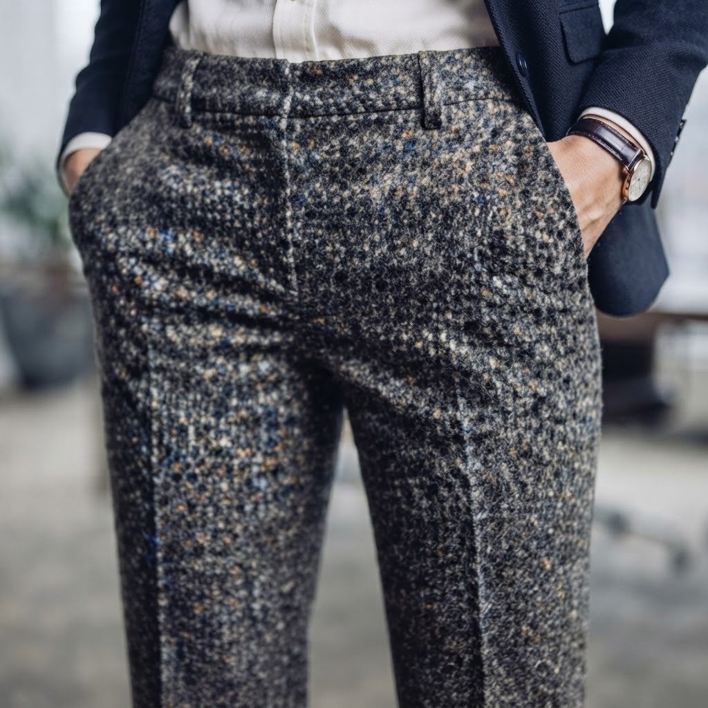 Pantalón Formal de Mujer en Tweed Texturizado – Estilo Ejecutivo y Elegante - Imagen 2