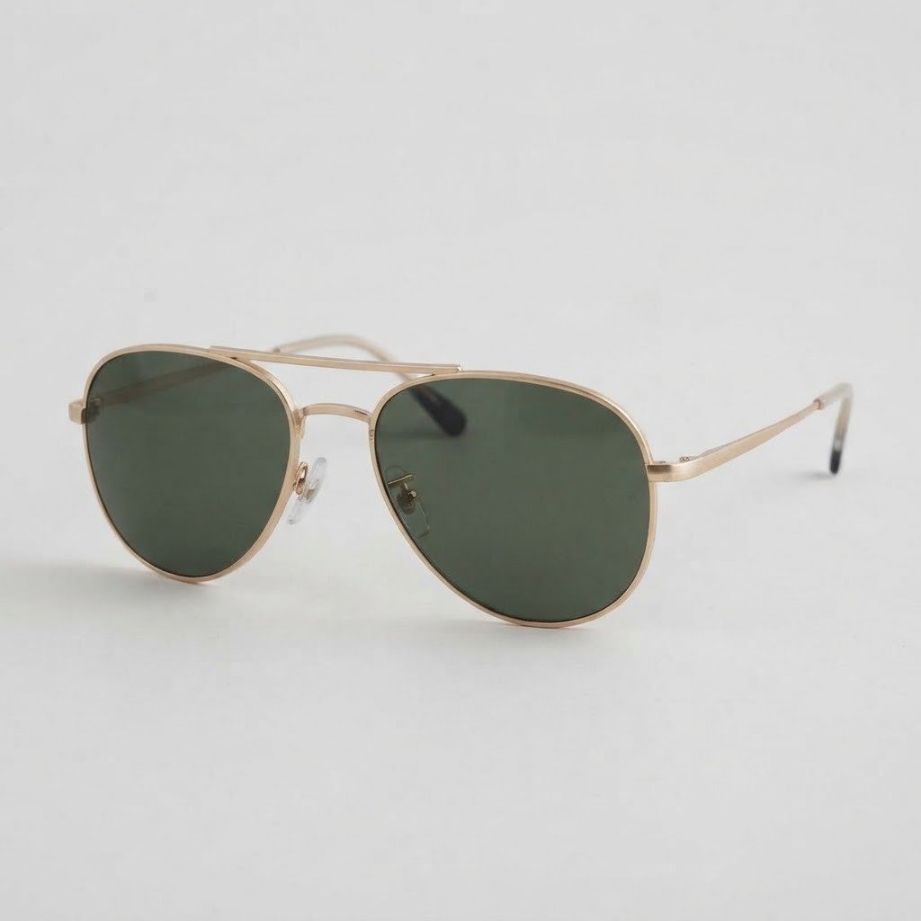 Gafas de Sol Aviator Clásicas Oro con Lentes G-15 – Estilo Atemporal - Imagen 4